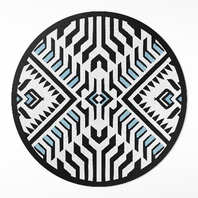 Vinyl floor rug Geometric abstract Indian style pattern