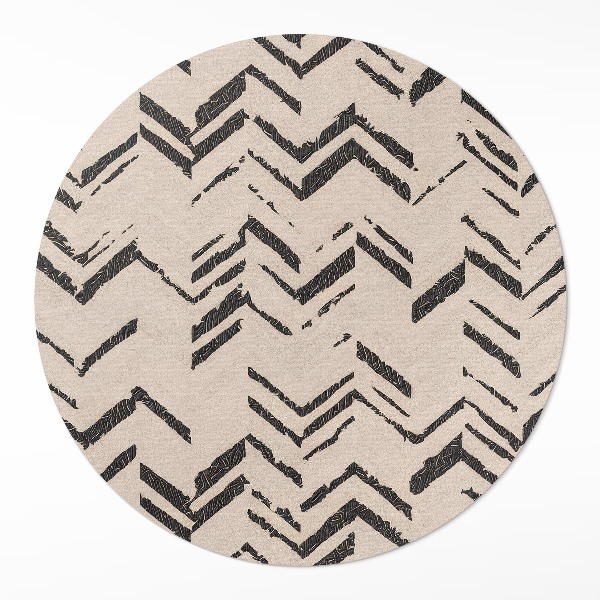Pvc rug Tire tracks Indian arrow pattern in herringbone