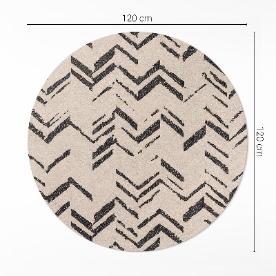 Pvc rug Tire tracks Indian arrow pattern in herringbone