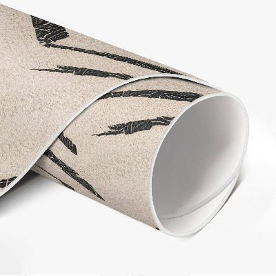 Pvc rug Tire tracks Indian arrow pattern in herringbone