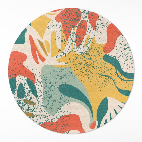 Vinyl rug Retro color spots irregular abstraction