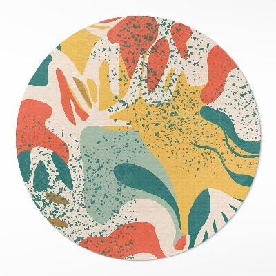 Vinyl rug Retro color spots irregular abstraction