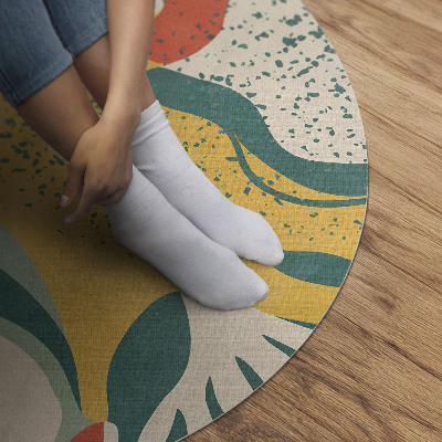 Vinyl rug Retro color spots irregular abstraction