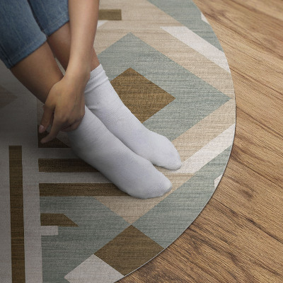 Pvc rug Boho abstraction geometric Indian style