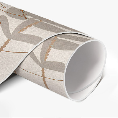 Pvc carpet Abstract boho pattern with plant motifs