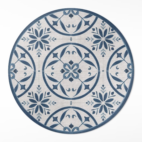 Vinyl rug Fine tiles style Portuguese vintage