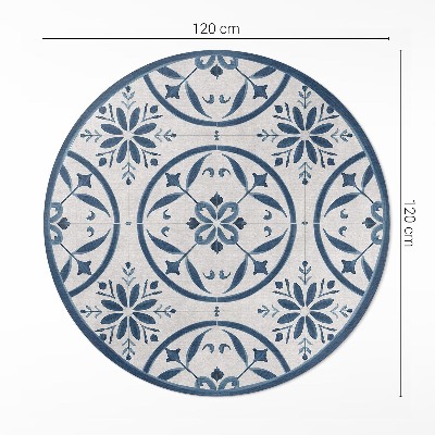Vinyl rug Fine tiles style Portuguese vintage