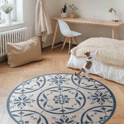 Vinyl rug Fine tiles style Portuguese vintage