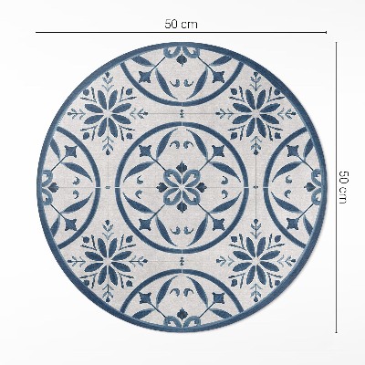 Vinyl rug Fine tiles style Portuguese vintage