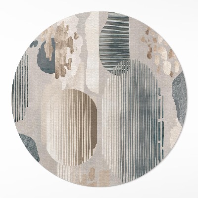 Vinyl floor rug Abstract spots style boho vintage