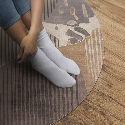 Pvc rug Abstract rounded shapes boho style