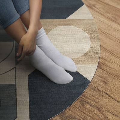 Pvc carpet Geometric shapes in retro style