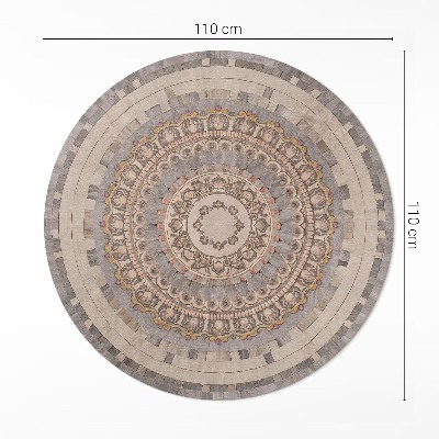 Vinyl rug Ornament in old stone mosaic style