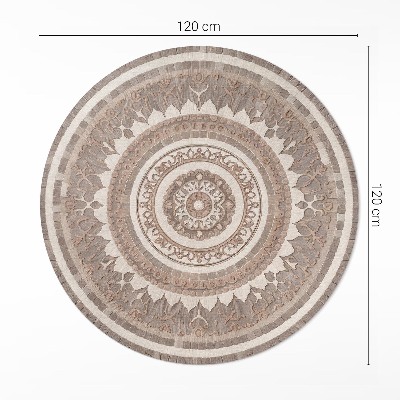 Vinyl floor rug Decorative ornament in antique style