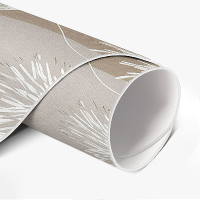 Pvc rug Linear boho leaves