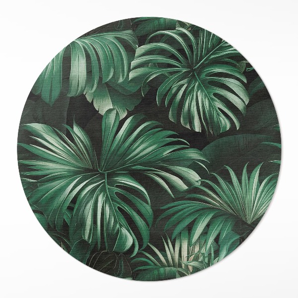 Vinyl floor rug Leaves monstery tropical jungle