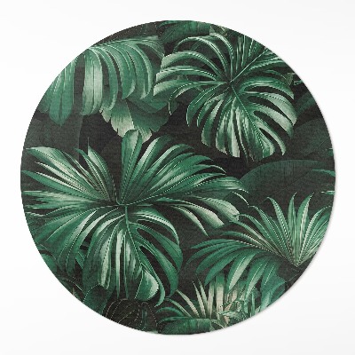 Vinyl floor rug Leaves monstery tropical jungle