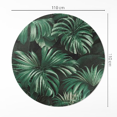 Vinyl floor rug Leaves monstery tropical jungle