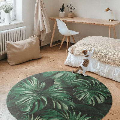 Vinyl floor rug Leaves monstery tropical jungle