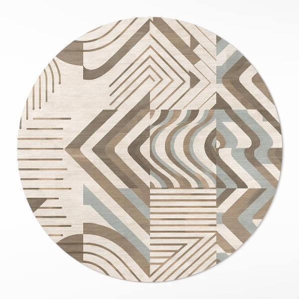 Pvc carpet Irregular lines and shapes abstraction