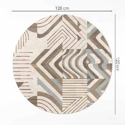 Pvc carpet Irregular lines and shapes abstraction