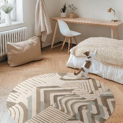 Pvc carpet Irregular lines and shapes abstraction