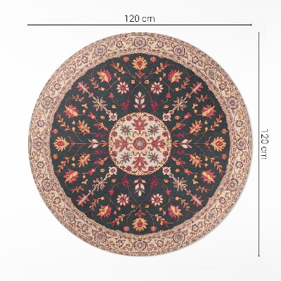 Pvc rug Plant ornament pattern vintage Persian