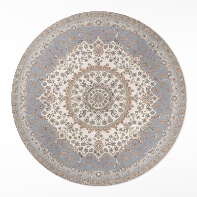 Pvc carpet Delicate plant ornament mandala vintage