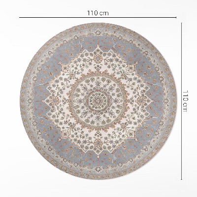Pvc carpet Delicate plant ornament mandala vintage