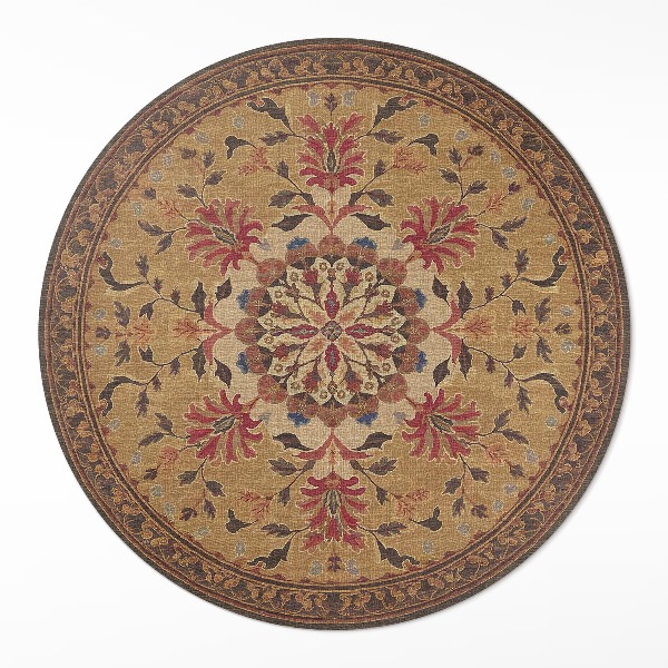 Vinyl rug Delicate floral motifs