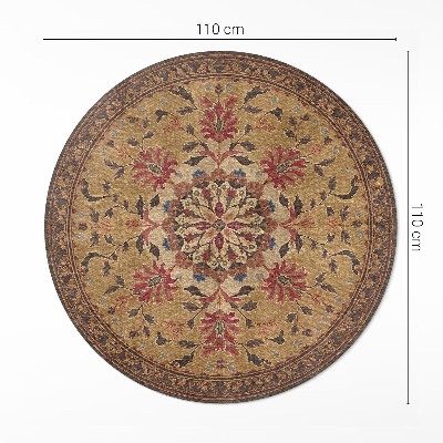 Vinyl rug Delicate floral motifs