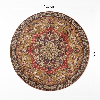 Vinyl floor rug Antique flower patterns