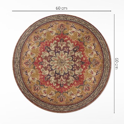 Vinyl floor rug Antique flower patterns