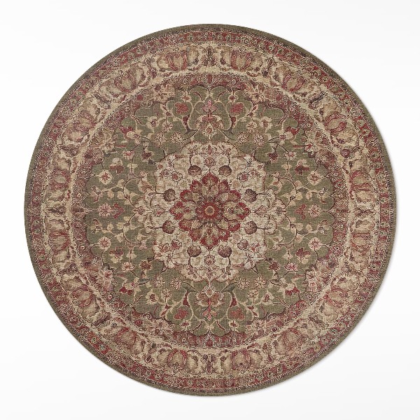 Vinyl floor rug Earthy symmetry in Persian patterns