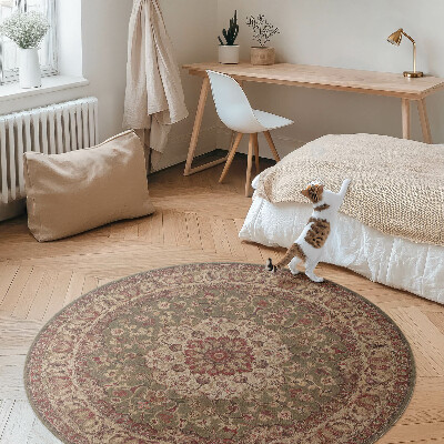 Vinyl floor rug Earthy symmetry in Persian patterns