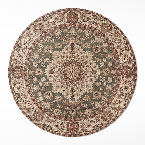 Pvc carpet Delicate Persian motifs in sandy tones