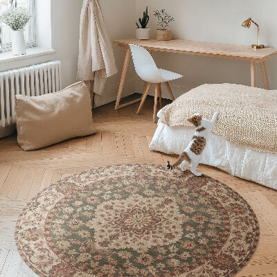 Pvc carpet Delicate Persian motifs in sandy tones