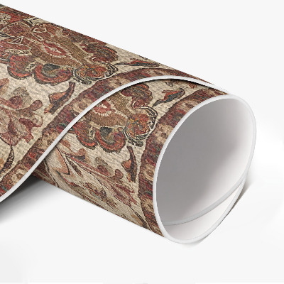Pvc carpet Delicate Persian motifs in sandy tones