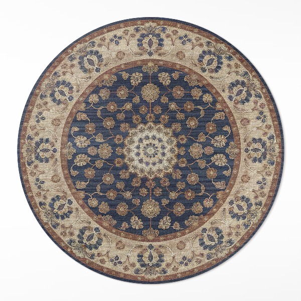 Vinyl rug Oriental geometry