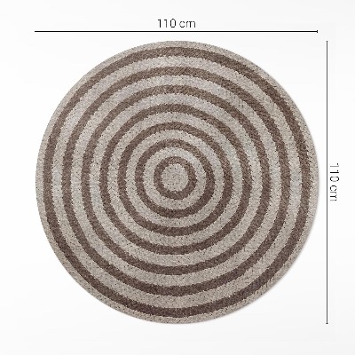 Vinyl rug Imitation of braided rope