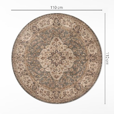 Pvc carpet Persian ornaments in soft colours