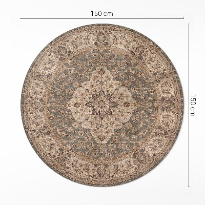 Pvc carpet Persian ornaments in soft colours
