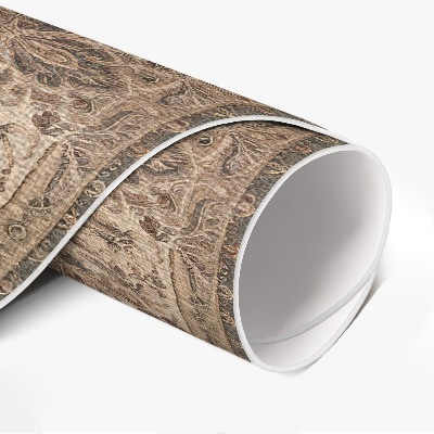 Pvc carpet Persian ornaments in soft colours