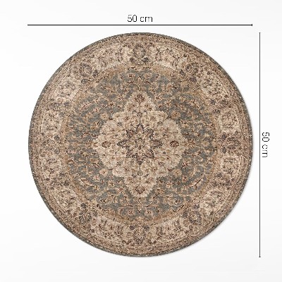Pvc carpet Persian ornaments in soft colours