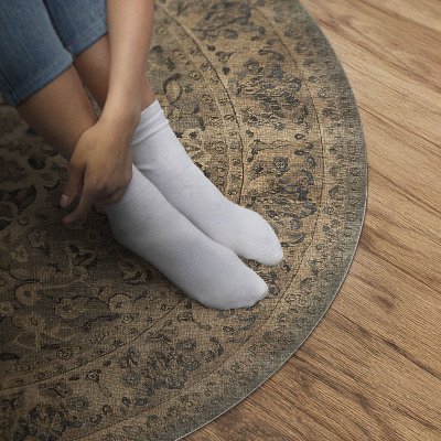 Vinyl floor rug Harmony of earth colours