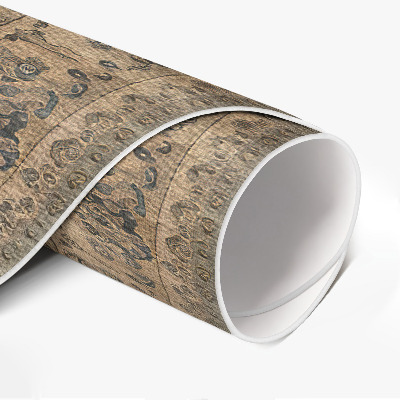 Vinyl floor rug Harmony of earth colours