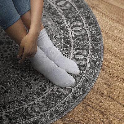 Vinyl floor rug Grey harmony