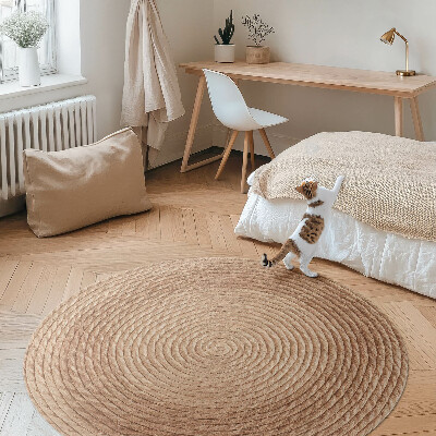 Pvc carpet String lines in minimalist style