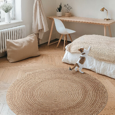 Vinyl rug String geometry