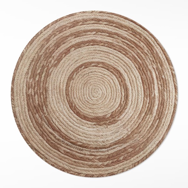 Vinyl floor rug Twisted rope